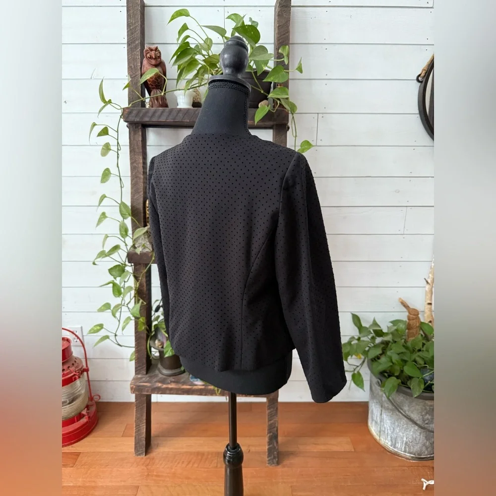 Chico's Black Button-Up Blazer Jacket with Gem Buttons - Picture 17 of 17
